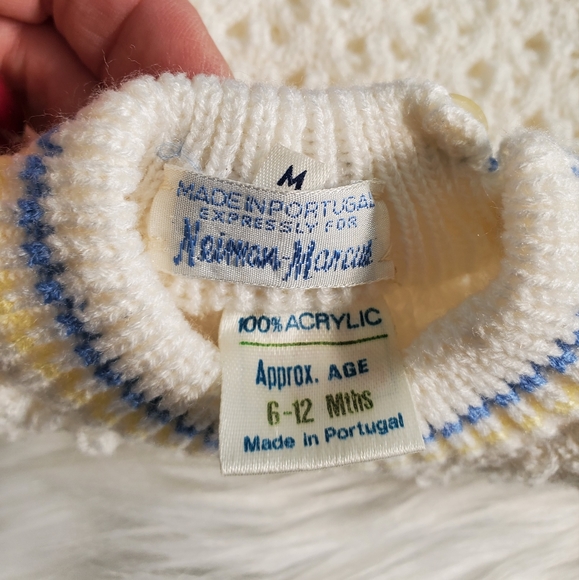 Nieman Marcus Knitted Baby Boy Romper Bodysuit 6-12 Mos - Picture 2 of 5